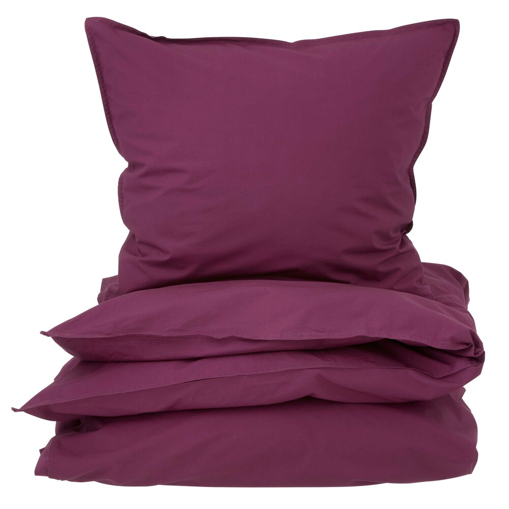 Curly Percale sengesæt - wine